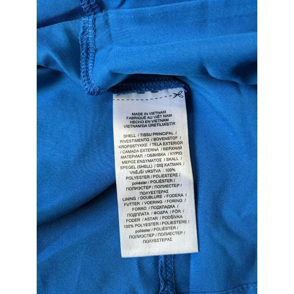 Lauren Ralph Lauren Georgette Blue Tiered Sleeveless Dress Size 6 MSRP $125 - Picture 7 of 7